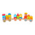 MOLTO Wooden Train 23 Pieces 38x9.50x7.50 cm Construction Game