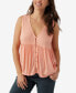 ფოტო #1 პროდუქტის Juniors' Chrystie Button-Front Tank Top