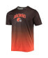 Фото #2 товара Men's Brown, Orange Cleveland Browns Gradient Rash Guard Swim Shirt