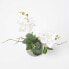 Фото #10 товара Искусственные цветы Homescapes Künstliche weiß-gelbe Phalaenopsis