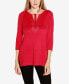 ფოტო #1 პროდუქტის Women's Raglan Sleeve Pointelle Sweater