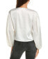 Frame Denim Cropped Volume Sleeve Blouse Women's M - фото #2