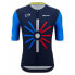 Фото #1 товара Футболка для велоспорта Santini Trionfo Tour De France 2023 Short Sleeve - Классический крой, высокая воздухопроницаемость