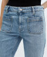 ფოტო #4 პროდუქტის Women's Pocket Detail Flared Jeans