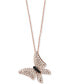 Фото #1 товара EFFY Collection eFFY® Diamond Butterfly Pendant Necklace (1/2 ct. t.w.) in 14k Rose Gold