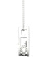 ფოტო #5 პროდუქტის Diamond Double Teardrop Halo 18" Pendant Necklace (3/8 ct. t.w.) in 10k White Gold