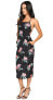 Фото #2 товара Stone Cold Fox 237590 Womens Camellia Midi Sheath Dress Black Peony Size 0
