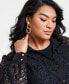 Фото #3 товара Plus Size Lace Blouse, Created for Macy's