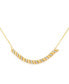 ფოტო #1 პროდუქტის Diamond Accent San Marco Frontal Necklace in Gold-Plate