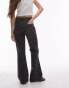 Topshop mid rise 90s flare jeans in washed black