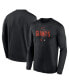 Фото #1 товара Men's Black San Francisco Giants Authentic Collection Team Logo Legend Performance Long Sleeve T-shirt