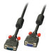 Lindy VGA Cable M/F - black 1m - 1 m - VGA (D-Sub) - VGA (D-Sub) - Male - Female - Black