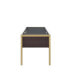 Yumia Desk In Gold & Clear Glass