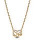 ფოტო #1 პროდუქტის Sparkling Infinity Heart Collier Necklace