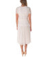 Фото #2 товара Women's Lace-Bodice Pleated Dress