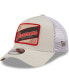 Фото #2 товара Men's Khaki, White Tampa Bay Buccaneers Happy Camper A-Frame Trucker 9FORTY Snapback Hat