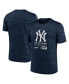 ფოტო #1 პროდუქტის Men's Navy New York Yankees Large Logo Velocity T-Shirt
