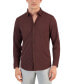 Фото #1 товара Men's Alfatech Yarn-Dyed Long Sleeve Performance Shirt, Created for Macy's