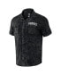 Фото #3 товара Men's Darius Rucker Collection by Black Distressed San Diego Padres Denim Team Color Button-Up Shirt