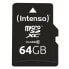 Intenso 64GB MicroSDHC - 64 GB - MicroSDXC - Class 10 - 25 MB/s - Shock resistant - Temperature proof - Waterproof - X-ray proof - Black