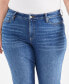 Фото #7 товара Plus Size Mid-Rise Girlfriend Jeans, Created for Macy's