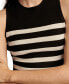 ფოტო #4 პროდუქტის Women's Striped Sweater-Knit Tank