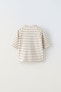 Striped linen t-shirt