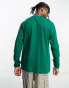 COLLUSION Long sleeve skater t-shirt in green with wash