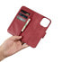 Фото #13 товара Чехол для смартфона ICARER с кожаной крышкой и защитой от RFID на iPhone 14 Pro, красный