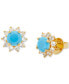 ფოტო #1 პროდუქტის Sunny Halo Stud Earrings