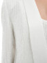 Vila Bridal sequin blazer co-ord with satin lapel in white