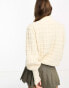 Фото #8 товара Vero Moda Petite bobble ballon sleeve jumper in cream