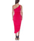 ფოტო #3 პროდუქტის One Shoulder Ruched Bodycon Dress