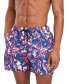 ფოტო #4 პროდუქტის Men's Vintage Tropical Drawstring 5" Swim Trunks