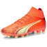 Фото #2 товара Puma Ultra Pro Firm GroundAg Soccer Cleats Mens Orange Sneakers Athletic Shoes 1