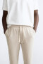 VISCOSE - LINEN TROUSERS