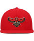 ფოტო #4 პროდუქტის Men's Red Atlanta Hawks Hardwood Classics Team Ground 2.0 Snapback Hat