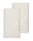 Textiles Turkish Cotton Personalized 2 Piece Denzi Hand Towel Set, 30" x 16"