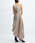 Фото #3 товара Women's Asymmetrical Pleated Dress