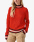 Фото #3 товара Women's Sporty Stripe Long-Sleeve Sweater