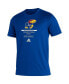 Men's Royal Kansas Jayhawks Sideline Locker Tag Creator AEROREADY T-shirt