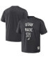 Фото #1 товара Men's NBA x Anthracite Utah Jazz Heavyweight Oversized T-shirt