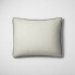 Фото #1 товара King Textured Chambray Cotton Pillow Sham Sage Green - Casaluna