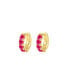 Фото #1 товара Daniela Huggie Hoop Zirconia Earrings