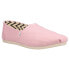 Фото #2 товара TOMS Alpargata Canvas Slip On Womens Pink Flats Casual 10017736T