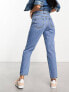 New Look mom jeans in stonewash blue