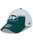 Фото #3 товара Men's White, Green New York Jets 2023 NFL Sideline 39THIRTY Flex Hat