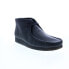 Фото #4 товара Clarks Wallabee Boot 26155512 Mens Black Leather Lace Up Chukkas Boots