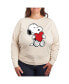 Фото #1 товара Plus Size Peanuts Heart Graphic Pullover T-shirt