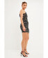 ფოტო #2 პროდუქტის Women's One Shoulder Sequin Mini Dress